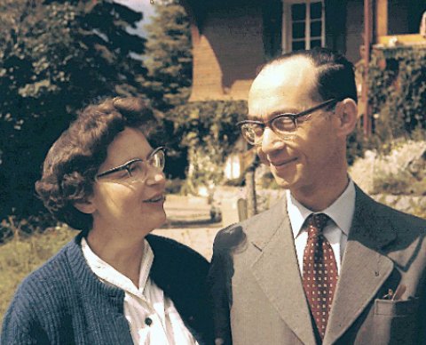 Rosemarie und Niklaus laechelnd